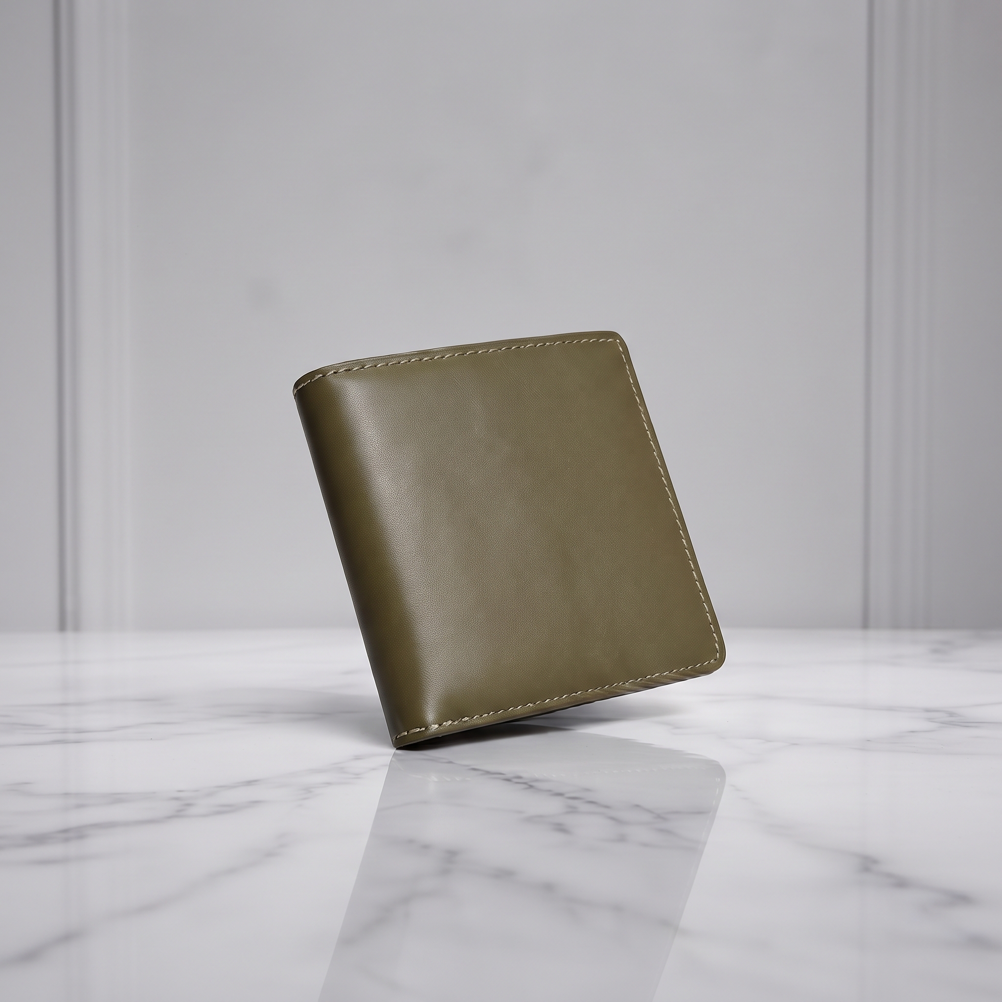 OLIVE GREEN LEATHER WALLET