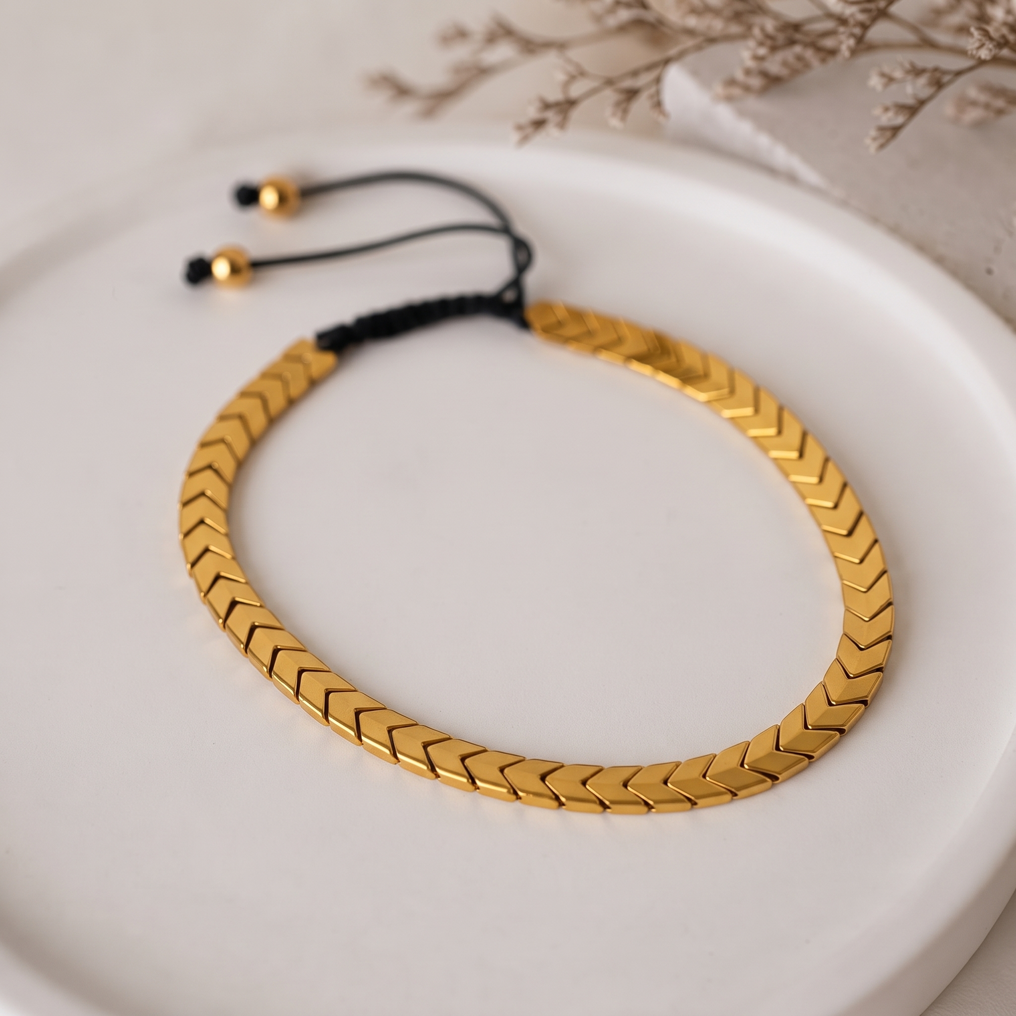 CHEVERON BRACLET GOLD