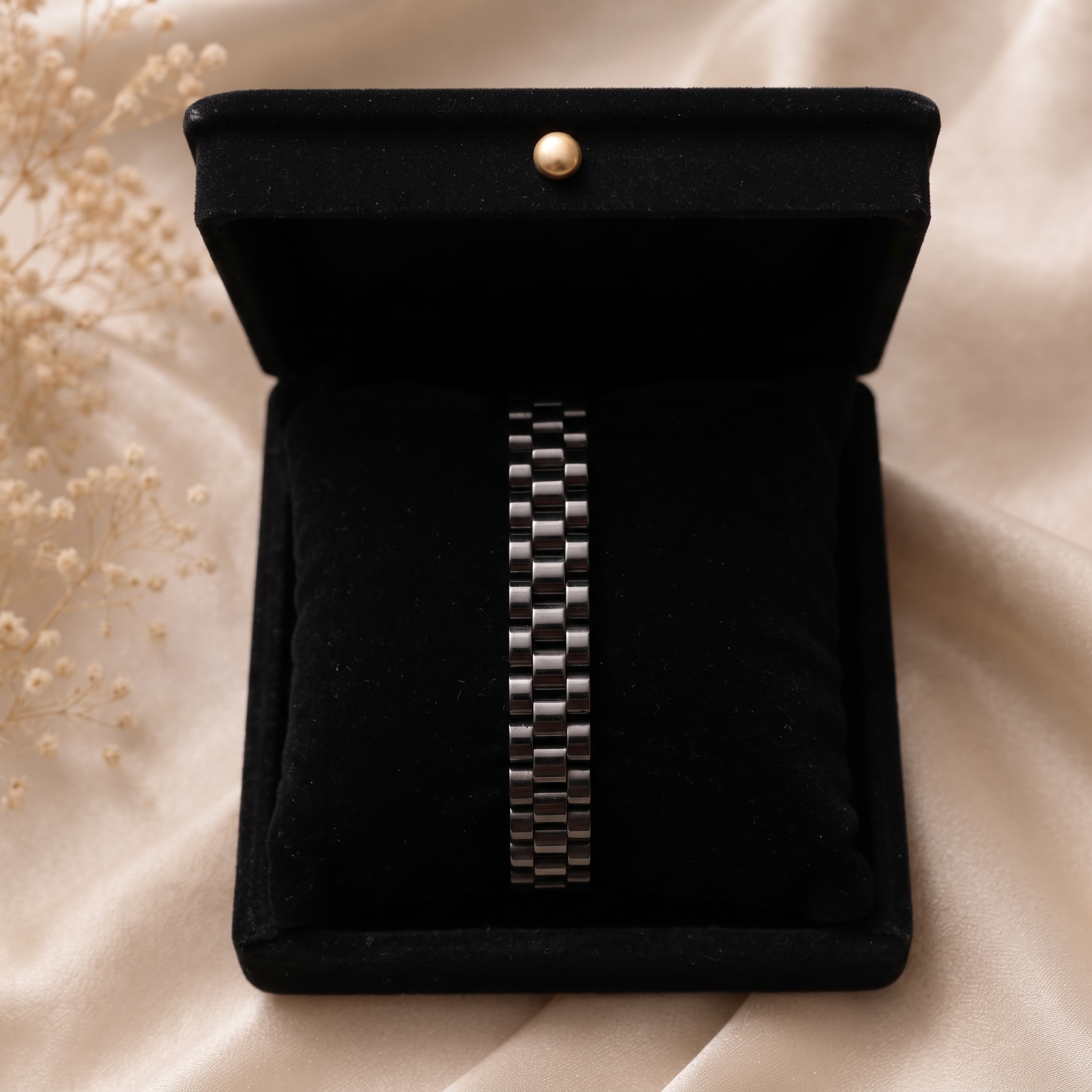 CLASSIC LINK BRACLET SILVER